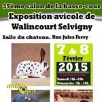 35 ème Salon de la basse-cour et exposition avicole à Walincourt Selvigny (59), du samedi 07 au dimanche 08 février 2015