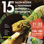 15 ème Salon des Nouveaux Animaux de Compagnie à la Broque (67), du samedi 21 au dimanche 22 mars 2015