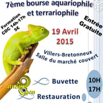 7 ème Bourse aquariophile et terrariophile à Villers Bretonneux (80), le dimanche 19 avril 2015