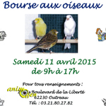 Brocante et bourse aux oiseaux à Outreau (62), le samedi 11 avril 2015
