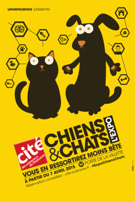 "Chiens & chats l'Expo" à Paris (75), du 07 avril 2015 au mardi 28 février 2016