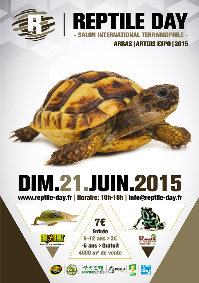 Reptile day (Salon international terrariophile) à Arras (62), le dimanche 21 juin 2015