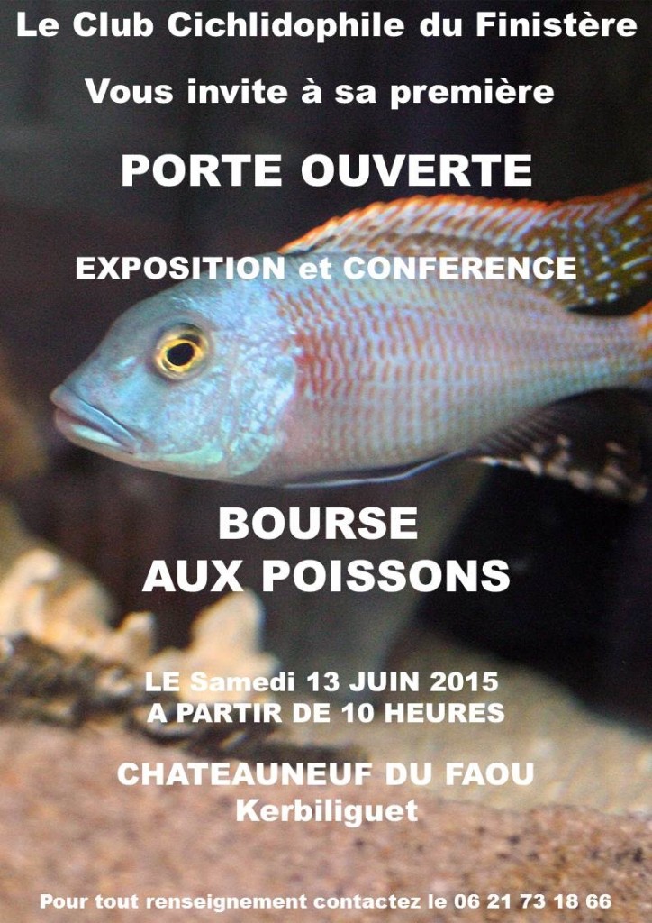 Bourse aux poissons, exposition, conférence à Châteauneuf du Faou (29), le samedi 13 juin 2015