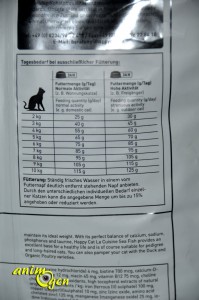 Alimentation : croquettes pour chat Happy Cat Seefish, aux bananes et aux figues (test, avis, prix)