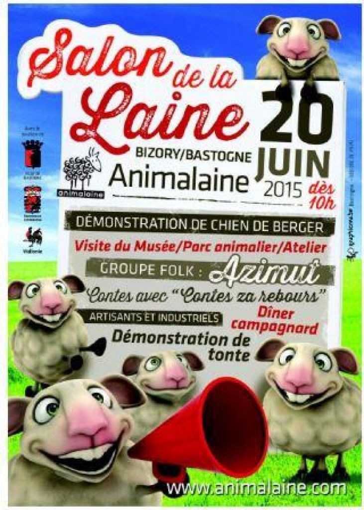 Animalaine, Salon de la laine à Bizory-Bastogne (Belgique), le samedi 20 juin 2015