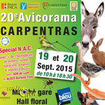 20 ème Avicorama à Carpentras (84), du samedi 19 au dimanche 20 septembre 2015