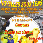 Bourse aux oiseaux et concours à Noyelles sous Lens (62), du samedi 24 au dimanche 25 octobre 2015