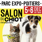 Salon du chiot à Poitiers (86), du samedi 05 au dimanche 06 décembre 2015