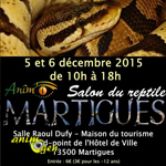 5 ème Salon du reptile à Martigues (13), du samedi 05 au dimanche 06 décembre 2015