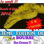 3 ème Bourse aux reptiles et amphibiens à Saint Aquilin de Pacy (27), du samedi 27 au dimanche 28 février 2016