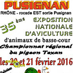 35 ème Exposition Nationale d'Aviculture à Pusignan (69), du samedi 20 au dimanche 21 février 2016