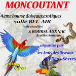 4 ème Bourse d’oiseaux exotiques, reptiles et rongeurs à Moncoutant (79), le dimanche 24 janvier 2016