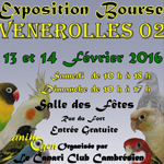 Exposition-Bourse aux oiseaux à Vénérolles (02), du samedi 13 au dimanche 14 février 2016