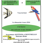 Bourse aux poissons et aux oiseaux à Montmélian (73), le dimanche 06 mars 2016