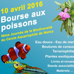 Bourse aux poissons, terrariophilie et plantes à Nancy (54), le dimanche 10 avril 2016