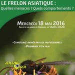 Conférence "le frelon asiatique" à Séranon (06), le mercredi 18 mai 2016