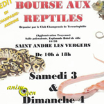Bourse aux reptiles à Saint André les Vergers (10), du samedi 03 au dimanche 04 septembre 2016