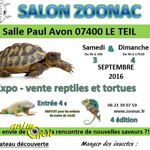 4 ème Salon "Zoonac" à Le Teil (07), du samedi 03 au dimanche 04 septembre 2016
