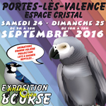 Exposition-Bourse aux oiseaux à Portes lès Valence (26), du samedi 24 dimanche 25 septembre 2016