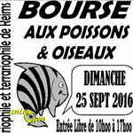 Bourse aux poissons et oiseaux à Reims (51), le dimanche 25 septembre 2016