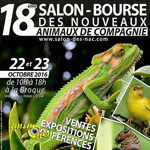 18 ème Salon-Bourse des Nouveaux Animaux de Compagnie à la Broque (67), du samedi 18 au dimanche 19 octobre 2016
