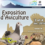 Exposition d'Aviculture au Puy en Velay (43), du samedi 03 au dimanche 04 décembre 2016
