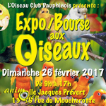 Expo-Bourse aux oiseaux à Sassenage (38), le dimanche 26 février 2017