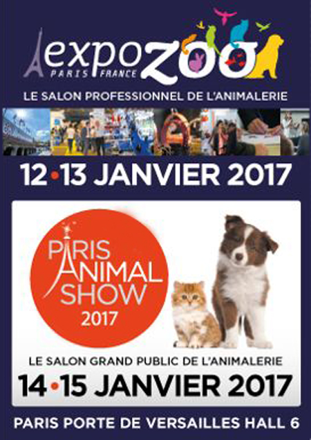 Expozoo 2017 à Paris (75), du jeudi 12 au dimanche 15 janvier 2017