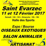 Exposition-Bourse d’oiseaux exotiques à Saint Evarzec (29), du samedi 11 au dimanche 12 février 2017