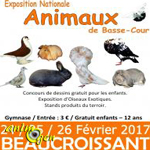 Exposition Nationale d'Aviculture à Beaucroissant (38), les vendredi 24, samedi 25 et dimanche 26 février 2017