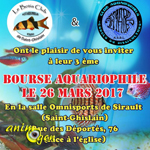 Bourse aquariophile à Saint Ghislain (Belgique), le dimanche 26 mars 2017