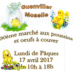 30 ème édition du Marché aux poussins et oeufs à couver à Guenviller (57), le lundi 17 avril 2017