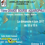 11 ème grande Bourse aquariophile à Belgrade (Belgique), le dimanche 04 juin 2017
